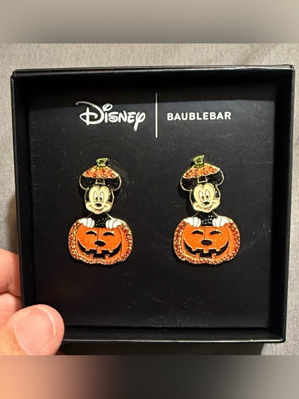 BaubleBar x Disney Mickey Mouse in  a Pumpkin  Earrings